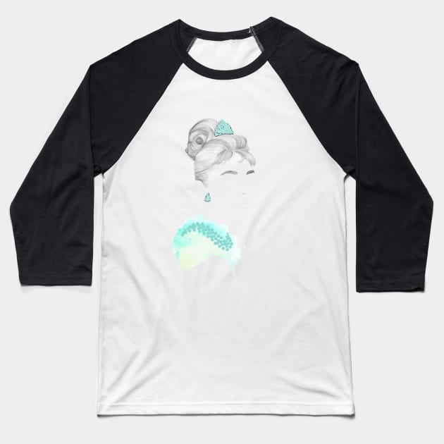 Holly Golightly Baseball T-Shirt by njikshik